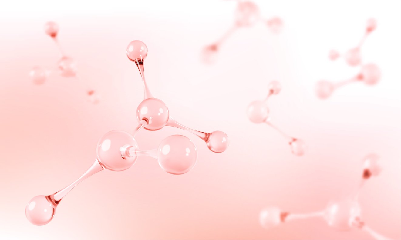 Zellerneuerung: rosa Moleküle