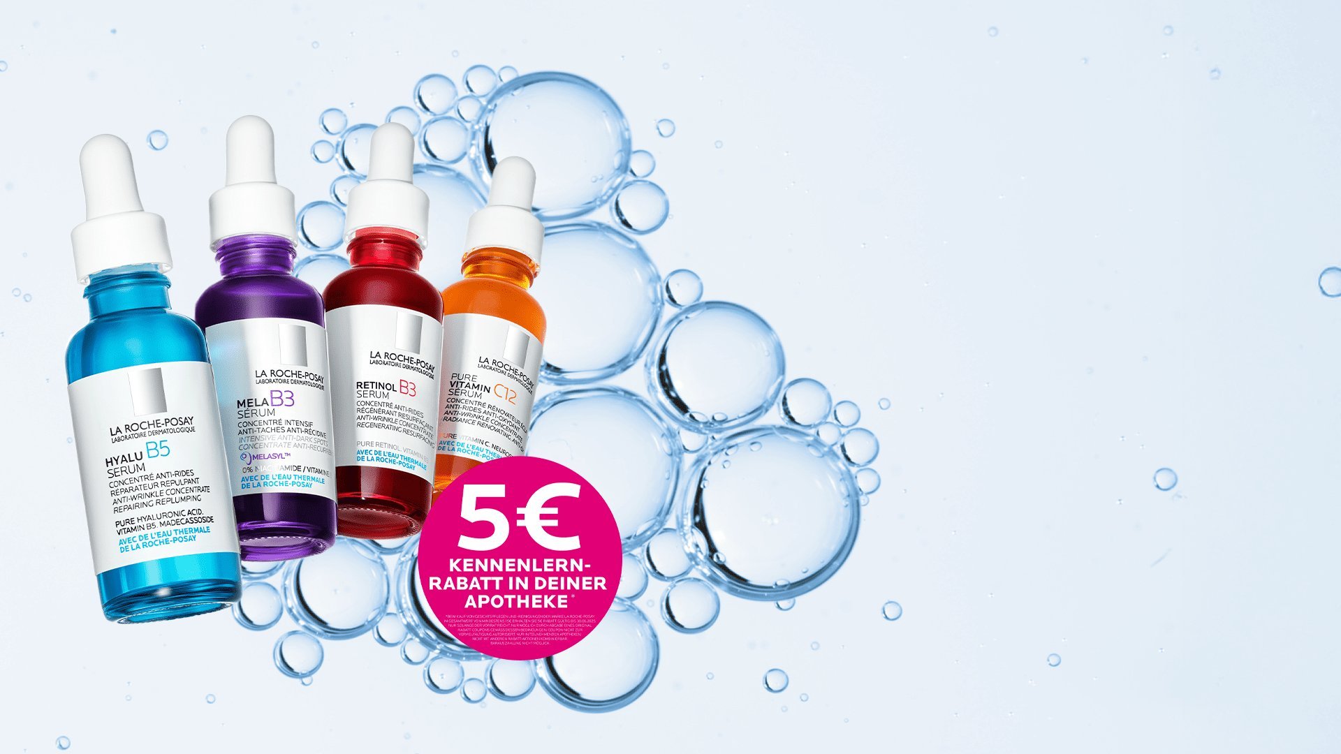 ENTDECKE UNSERE SERENKLINISCH GETESTET, IDEAL FÜR EMPFINDLICHE HAUT. JETZT MIT 5€ KENNENLERN-RABATT IN DEINER APOTHEKE.
