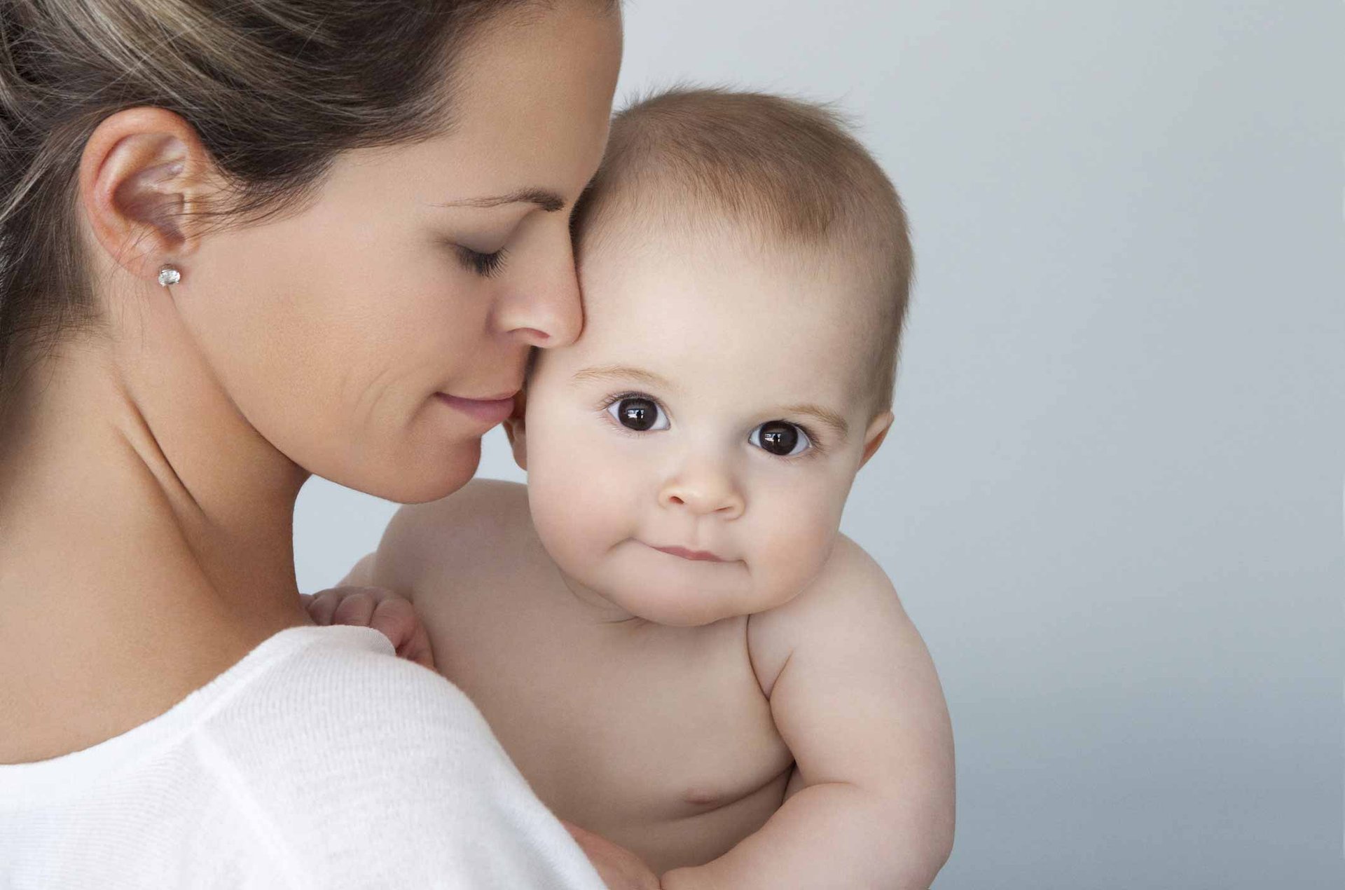 Frau mit Baby