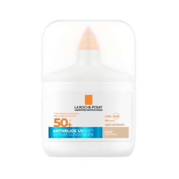 Packshot des getönten Anthelios UV Air Serums mit LSF 50+ in der Nuance „Light“