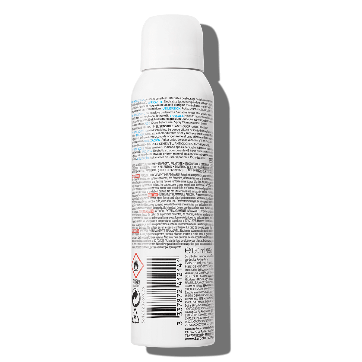 La Roche Posay ProductPage Deodorant 48h Sensitive Skin Spray Anti Odo