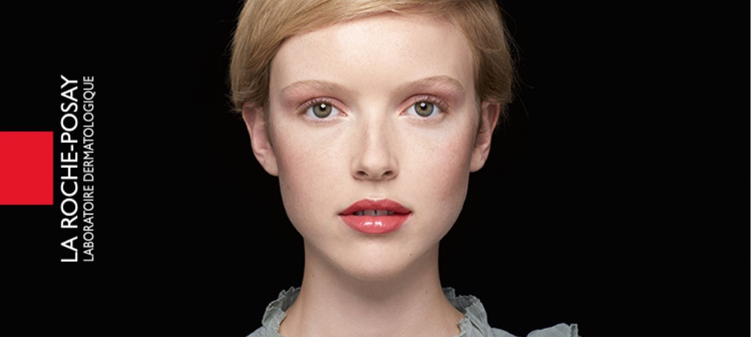 Make-up Vorher- und Nachher-Bild