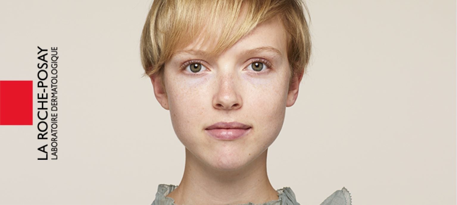 Make-up Vorher- und Nachher-Bild