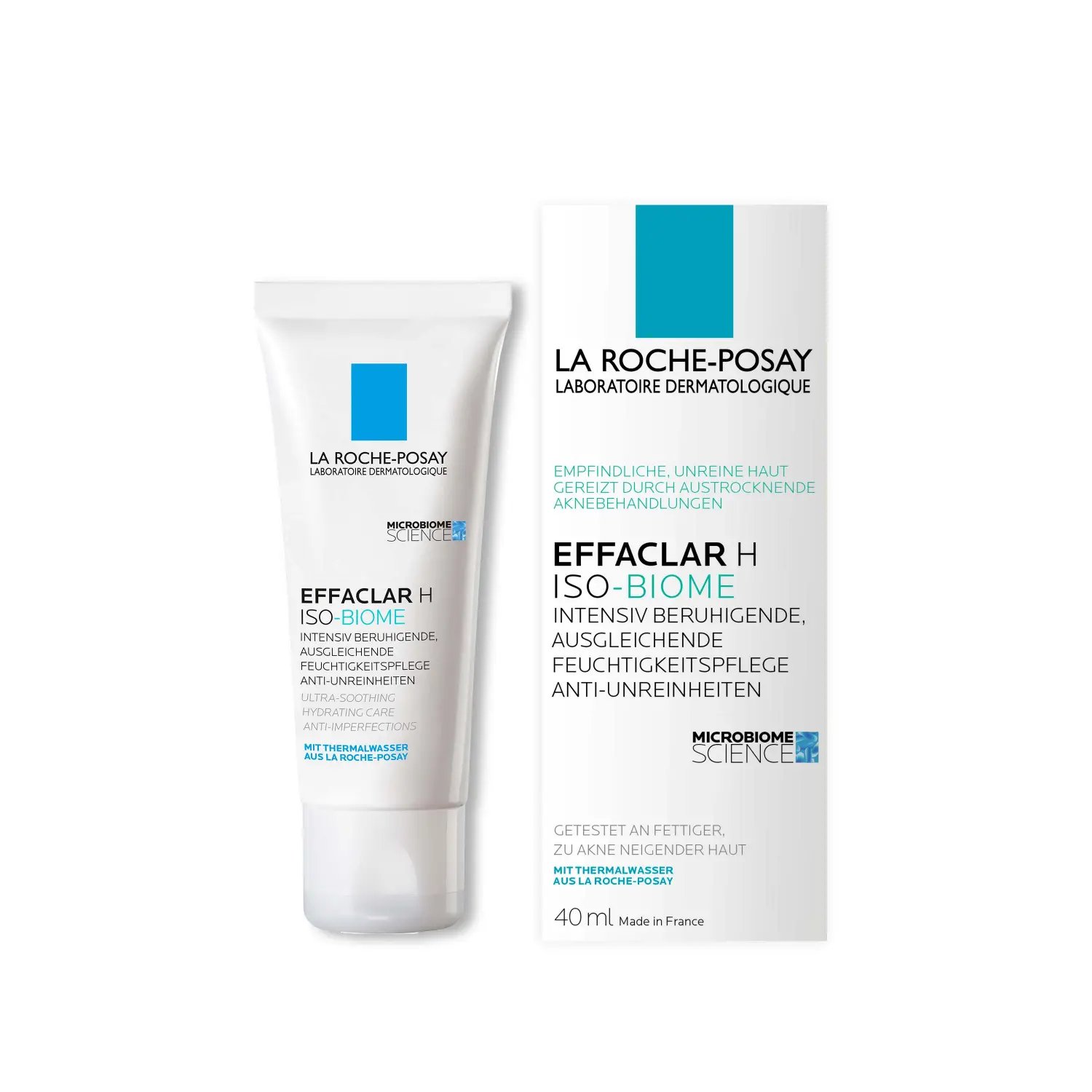 La Roche Posay 17862148 Effaclar H Iso-Biome Gesichtspflege Anti-Pickelpflege Box And Product