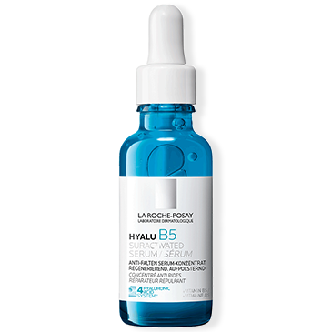 La Roche-Posay HYALU B5 Suractivated Serum. Blaue Flasche mit Pipette