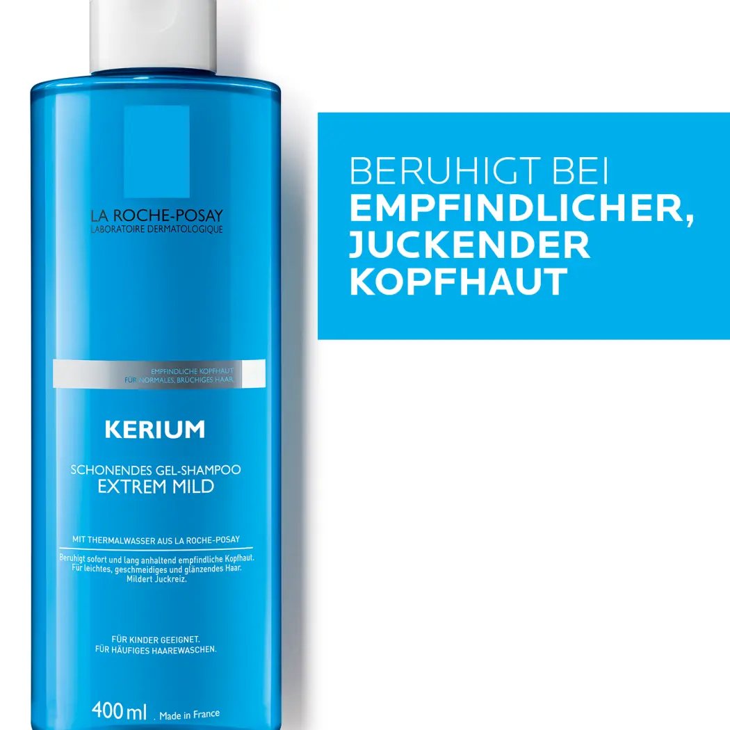 La Roche Posay ProductPage Kerium Extra Gentle Gel Shampoo 200ml 33378