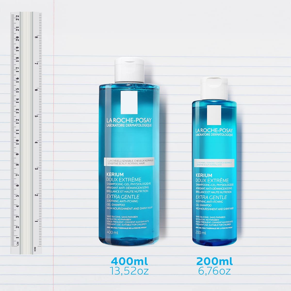 La Roche Posay ProductPage Kerium Extra Gentle Gel Shampoo 400ml 33378