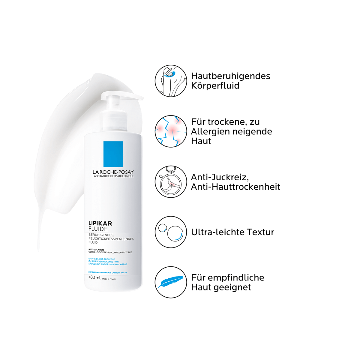 La Roche Posay ProductPage Eczema Lipikar Fluide 400ml 3337872420597 F