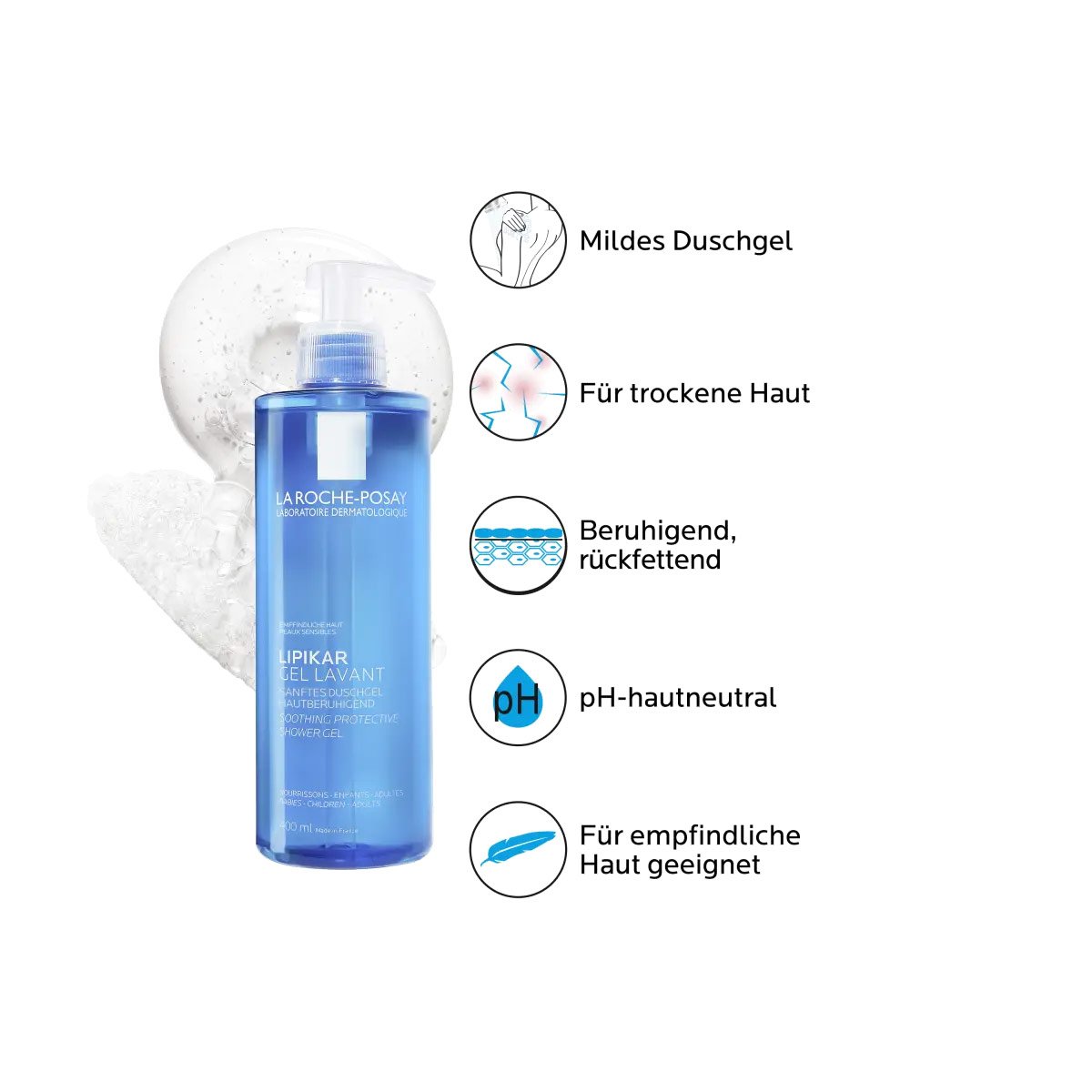 La Roche Posay Body Cleanser Lipikar Gel Lavant 400ml 3337872418785 Ba