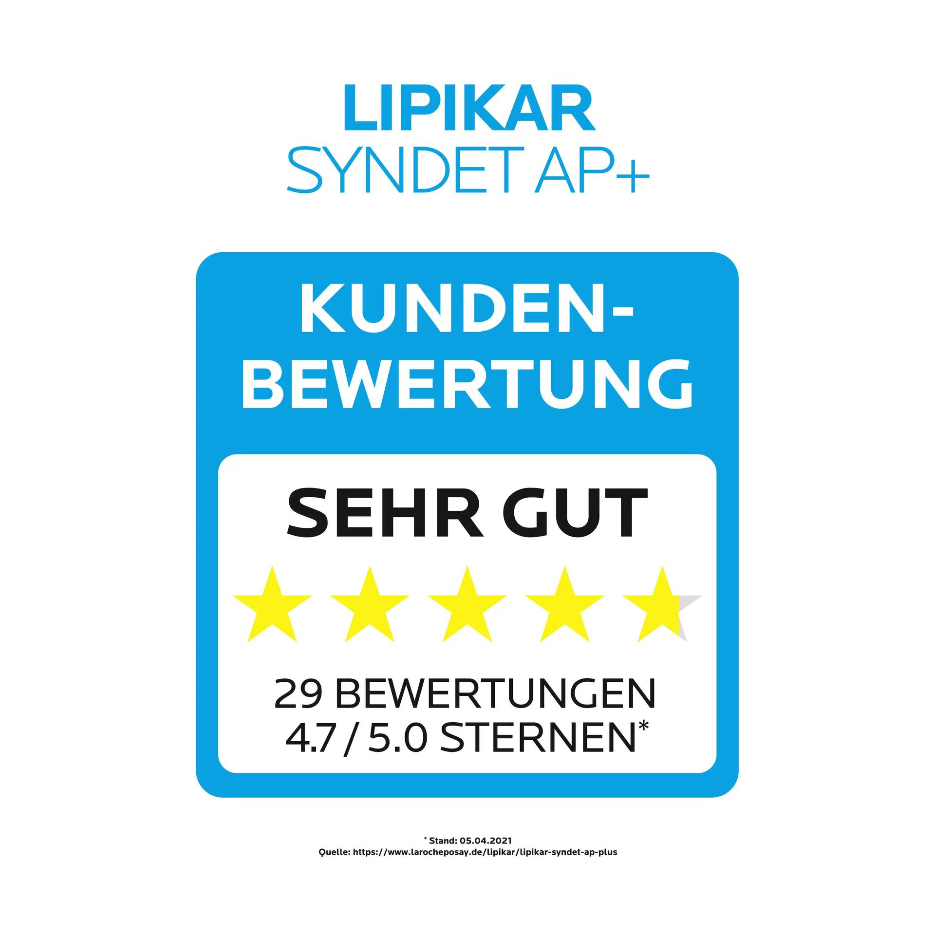 Lipikar Syndet AP+ Kundenbewertungen