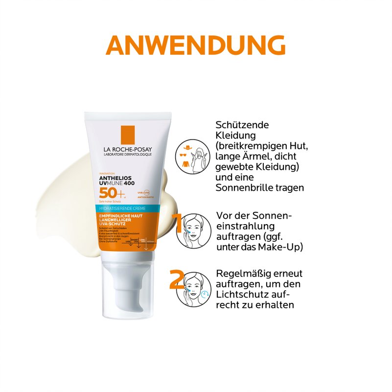 Anthelios_UVMUNE_Hydratisierende_Creme_LSF50plus_Anwendung