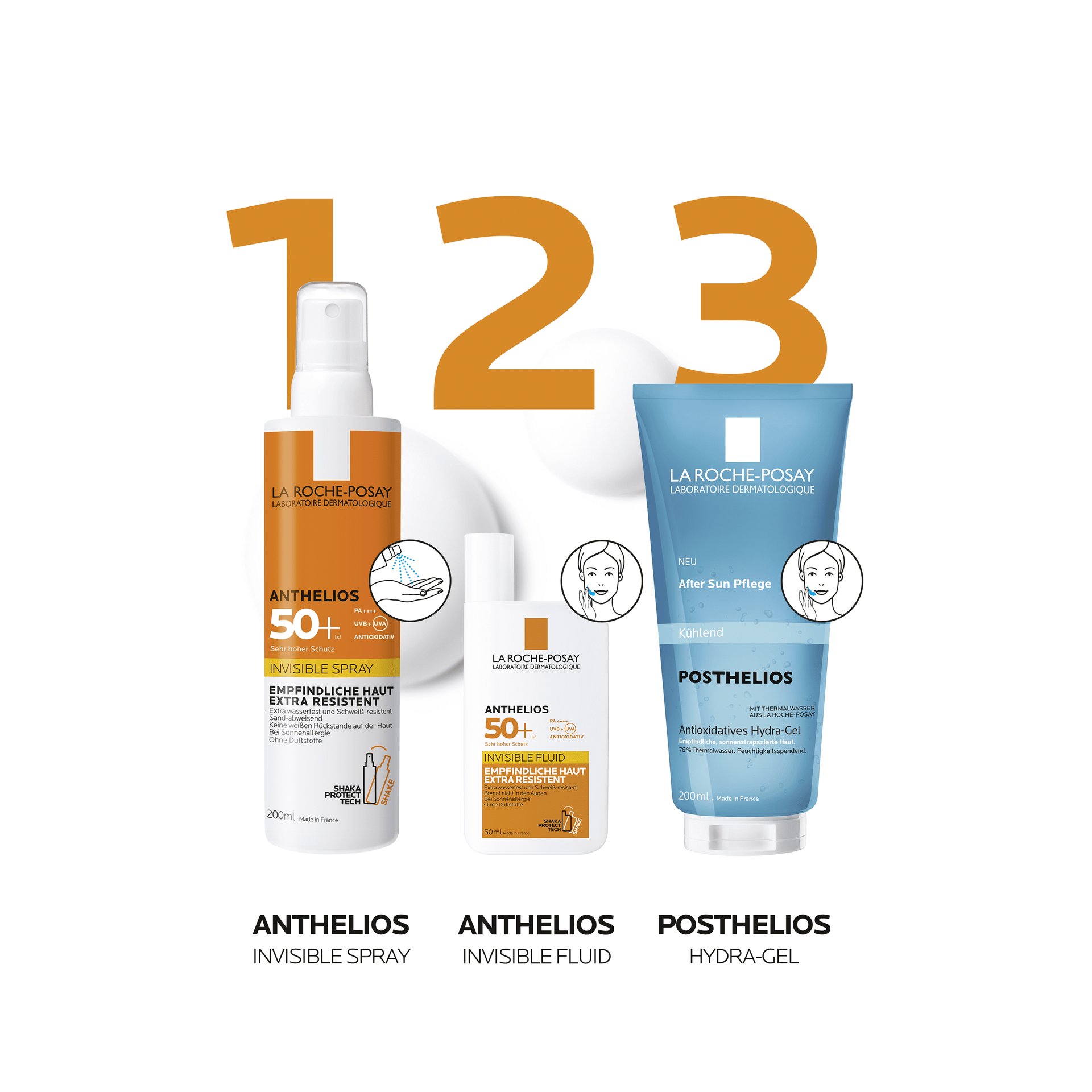 Anthelios InvisibleSpray ohne Parfum 50 Trio