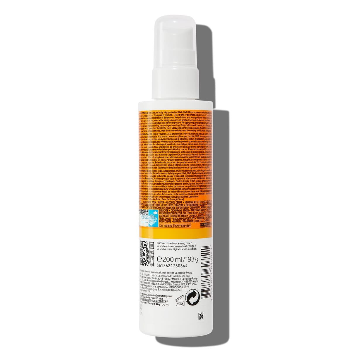 ANTHELIOS SPRAY INVISIBLE SPF30 200 ML