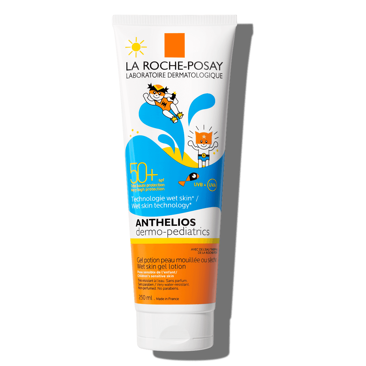 La Roche Posay ProductPage Sun Anthelios Wet Skin Gel Dermo Pediatrics