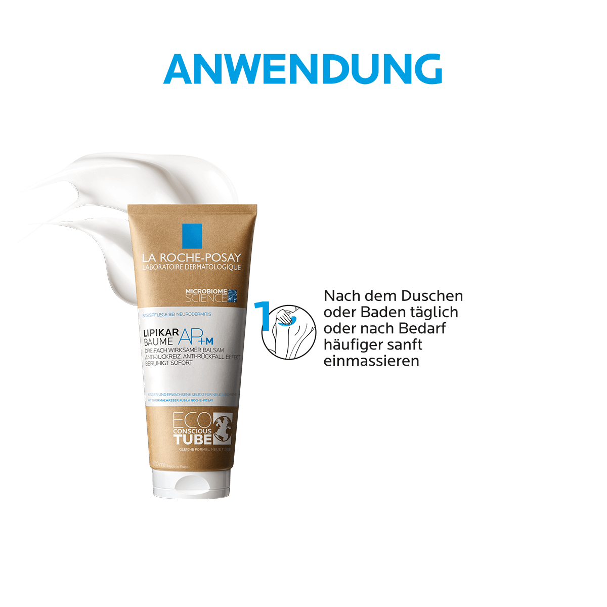 Lipikar Baume AP+M Eco Conscious Anwendung