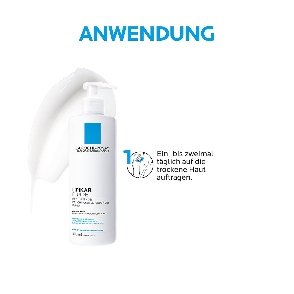 Lipikar Fluide Anwendung