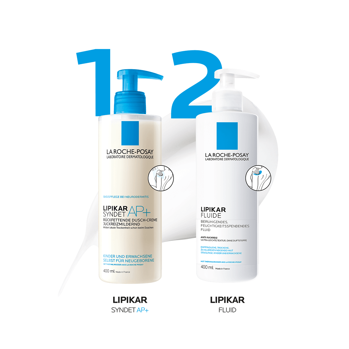 Lipikar Fluide und Lipikar Syndet AP+