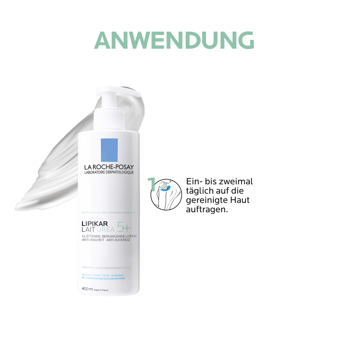 Lipikar Lait Urea 5+ Anwendung