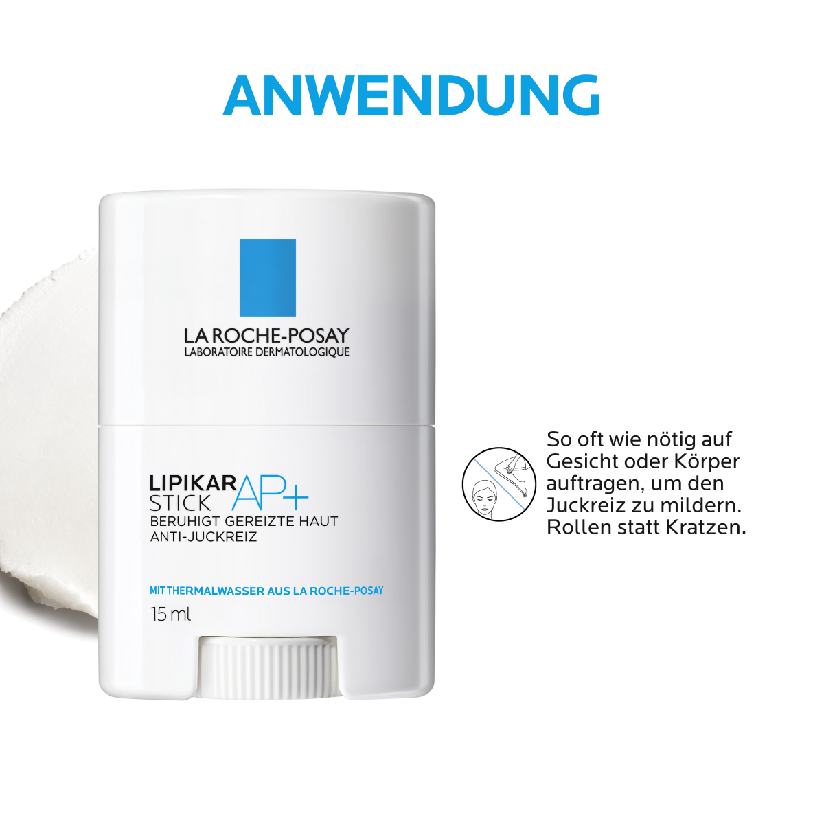 Lipikar Stick AP+ Anwendung