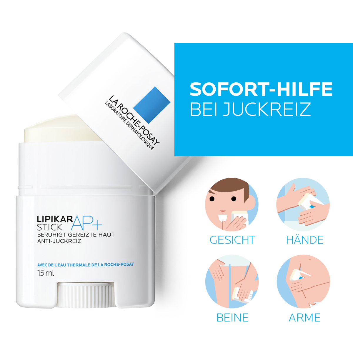 Lipikar Stick AP+ Soforthilfe bei Juckreiz