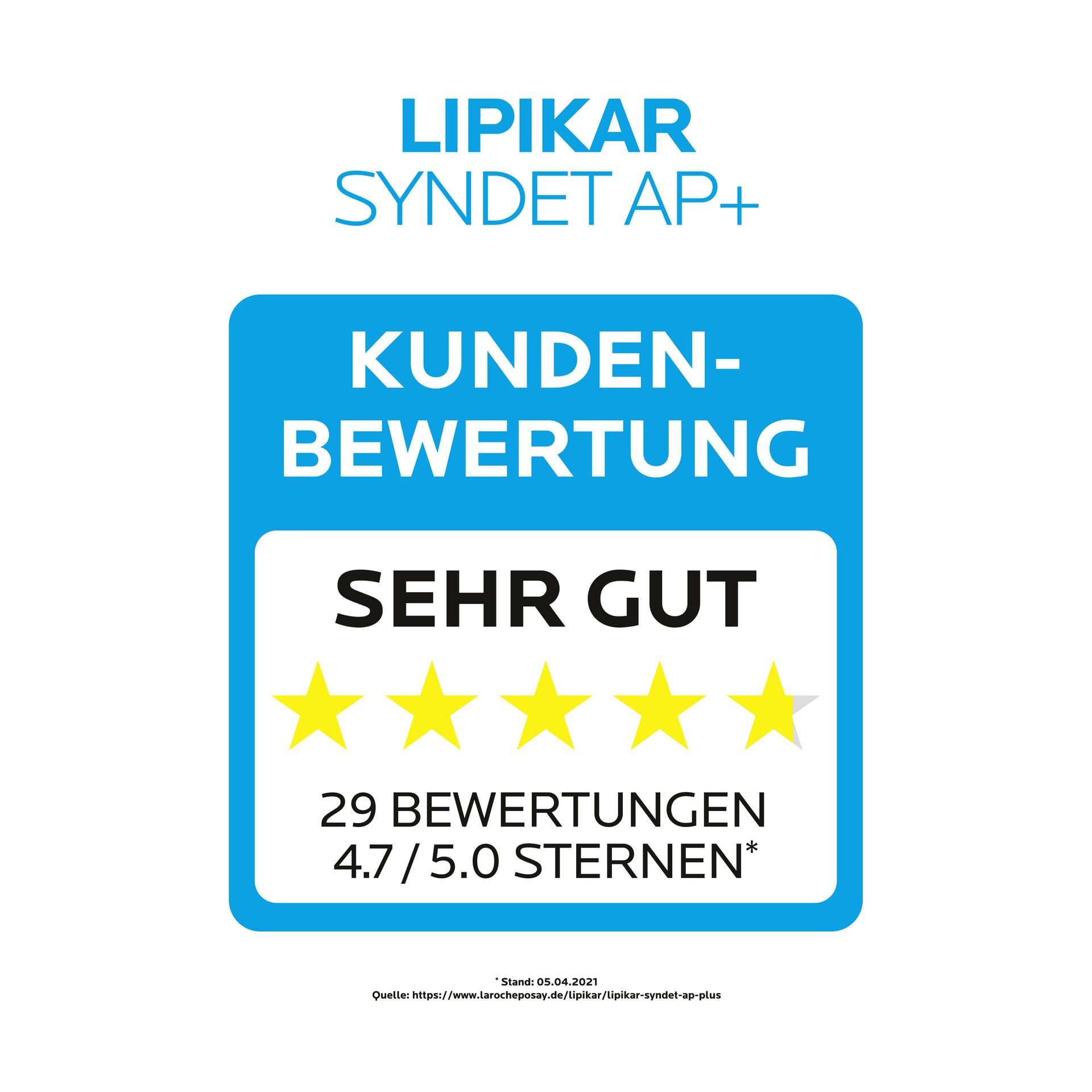 Lipikar Syndet AP+ Kundenbewertungen