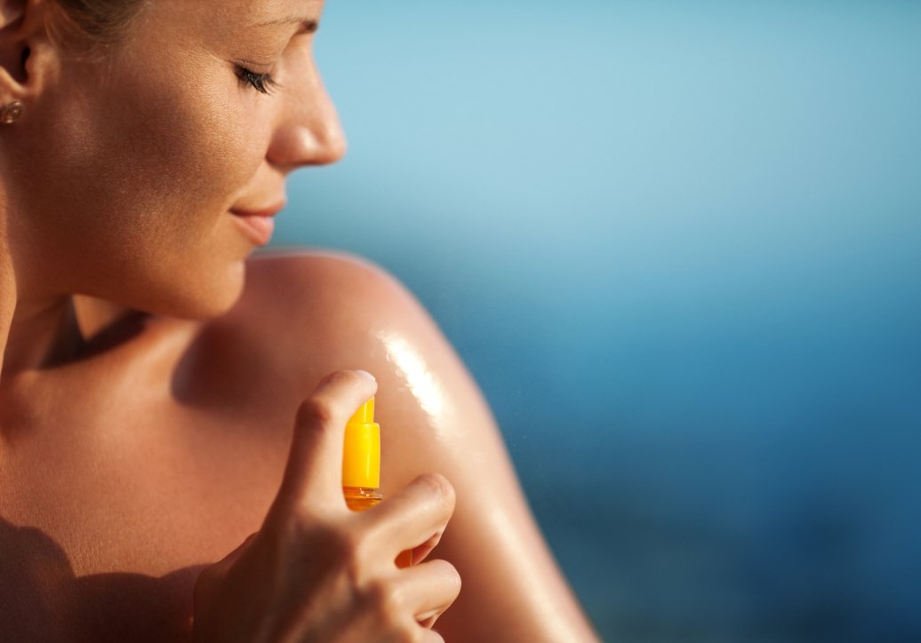 Sonnenspray für natürliche Bräune
